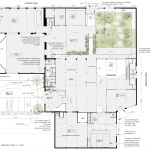 The floor plan for the "Central" includes a rainforest, theatre, basketball court, design lab, workshop, eating area, change rooms, visual arts studio, repair cafe.